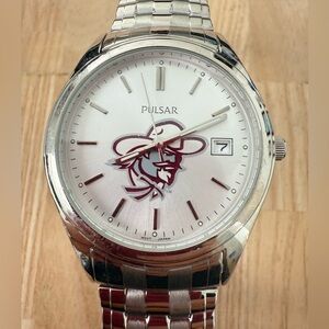 Pulsar mens eastern Kentucky colonels stainless steel watch NEW BATTERY
